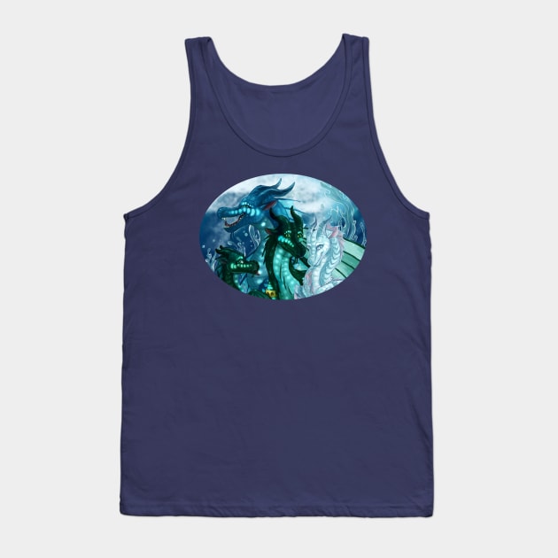 Wings of Fire - Royal SeaWings - Auklet, Tsunami, Turtle, Anemone Tank Top by Biohazardia